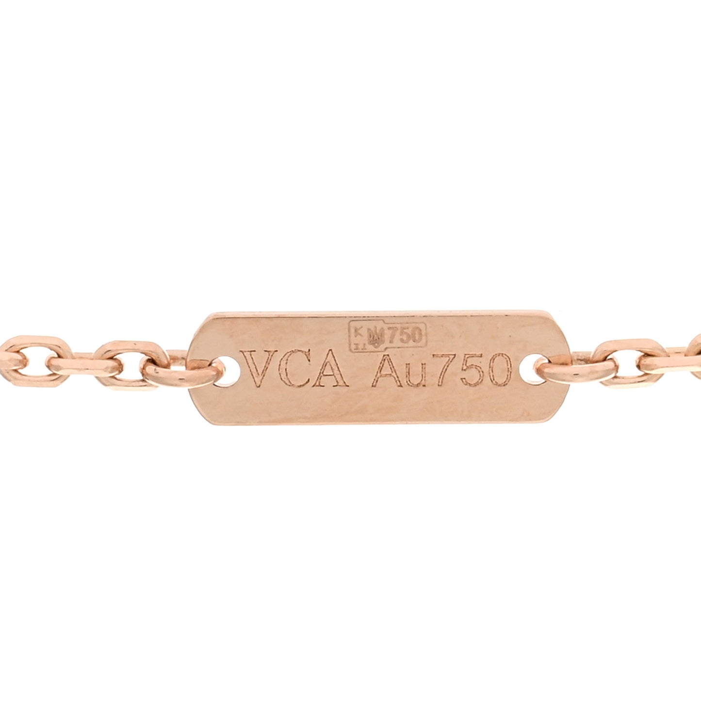18K Rose Gold Vintage Alhambra Pendant Necklace