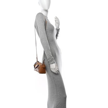 Fendi Vitello King Plexiglass Logo Embossed Mini By The Way Top Handle Boston Bag Caramello 2 of 11
