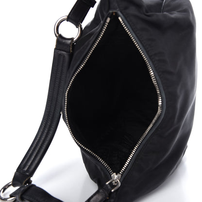 Prada Tessuto Nylon Vitello Shoulder Bag Black 5 of 15