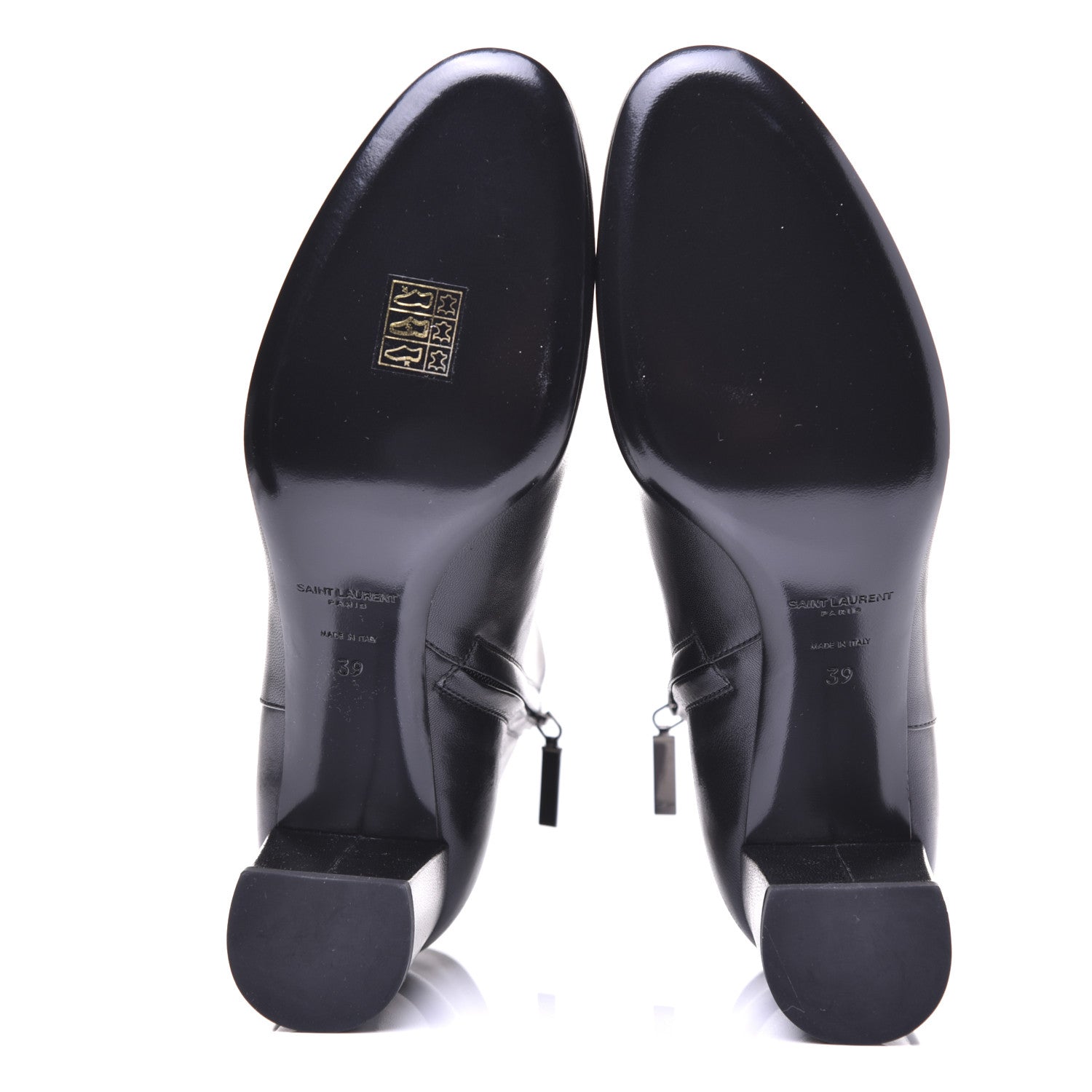 Saint Laurent Nappa Loulou Ankle Zip Boot 39 Black 7 of 14
