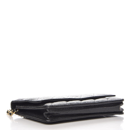 Chanel Caviar Quilted Wallet On Chain WOC Black 4 of 9