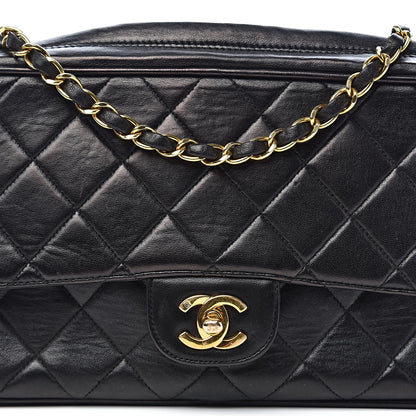 Chanel Lambskin Quilted Camera Case Black 11 of 11