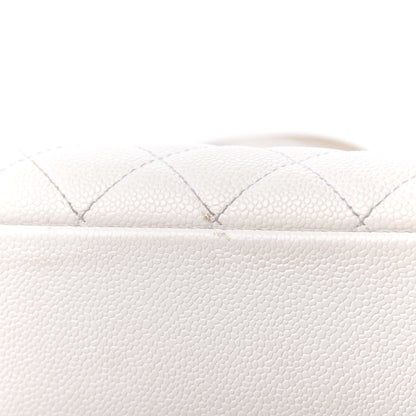 Chanel Caviar Quilted Grand Shopping Tote GST White 15 of 23