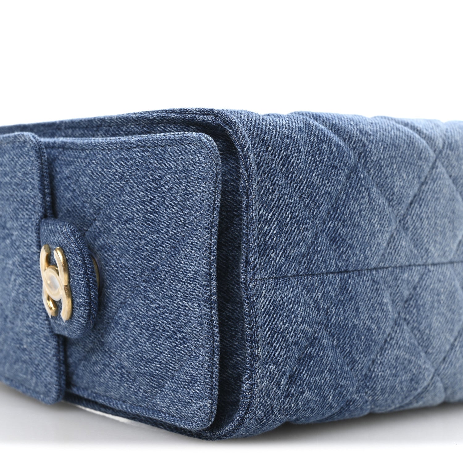 Chanel Washed Denim Quilted Mini Chanel 25 Handbag Blue 17 of 22