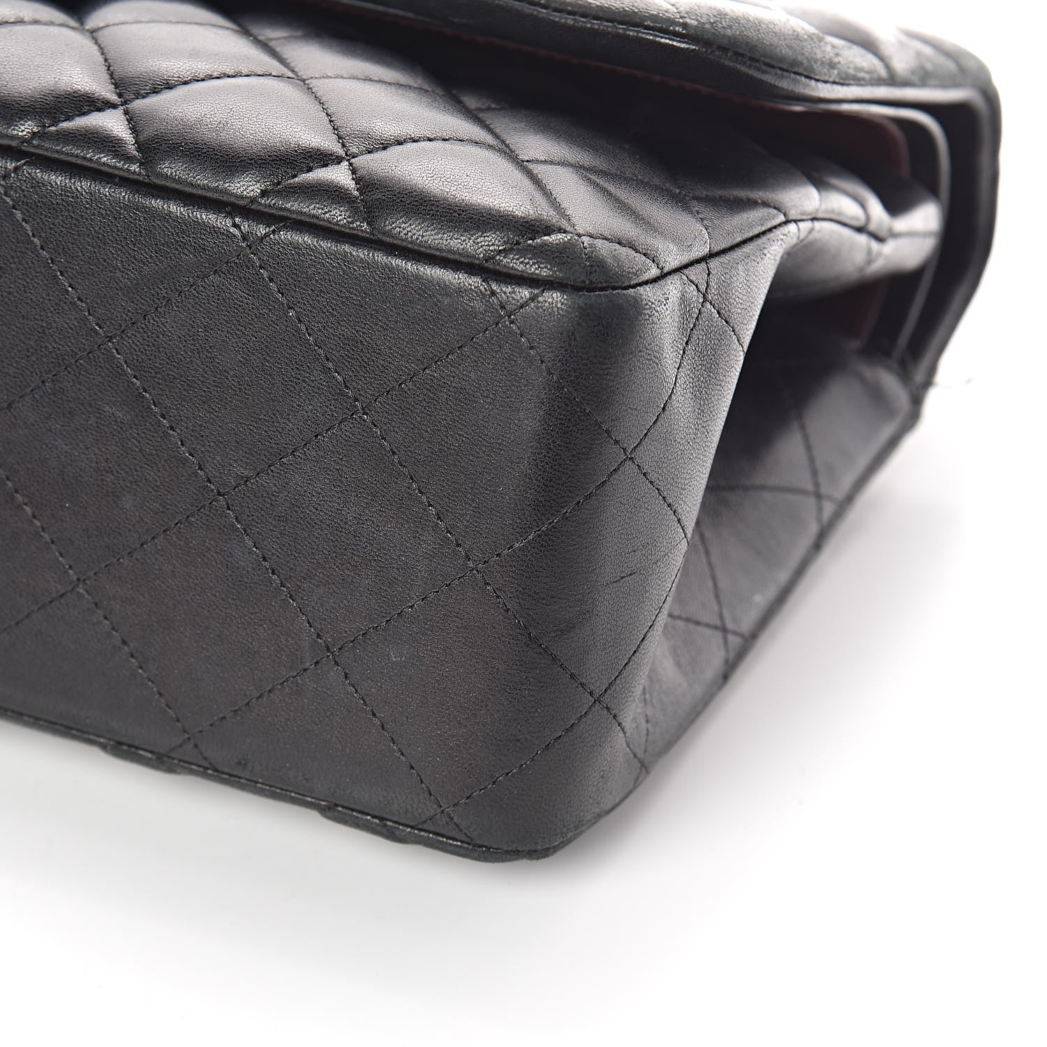 Chanel Lambskin Quilted Jumbo Double Flap Black 12 of 12