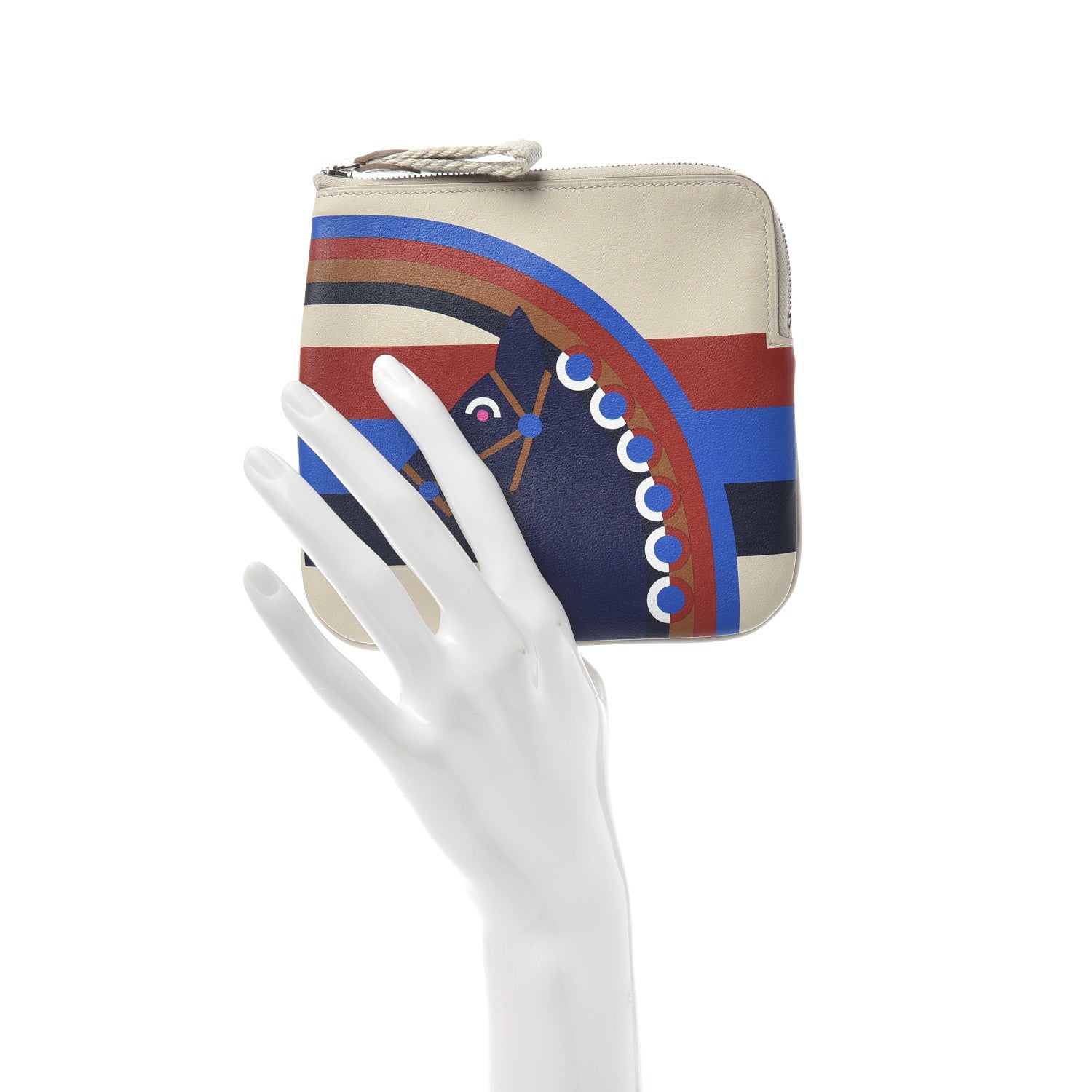 Hermes Swift Carre Rainbow Love Pocket Pouch Beton Bleu Encre 2 of 7