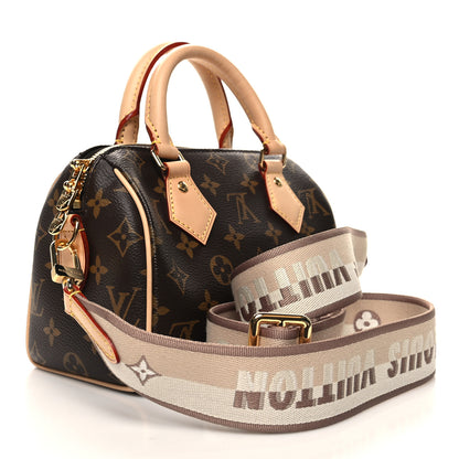 Louis Vuitton Monogram Speedy Bandouliere 20 Beige 3 of 9
