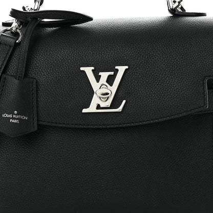 Louis Vuitton Calfskin Lockme Ever BB Black 7 of 9