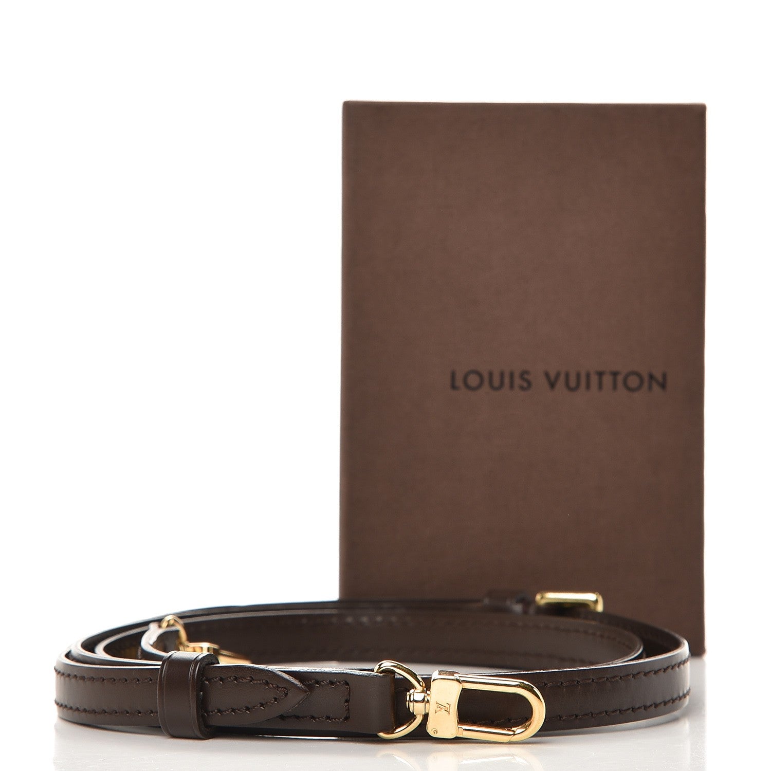 Louis Vuitton Calfskin 16mm Adjustable Shoulder Strap Brown 4 of 4