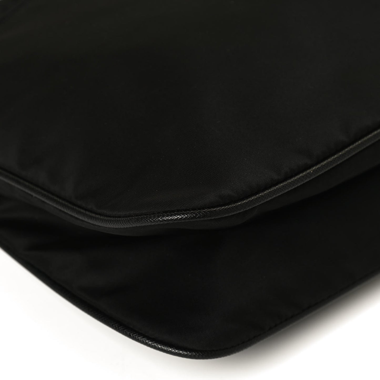 Nylon Vela Flat Messenger Bag Black
