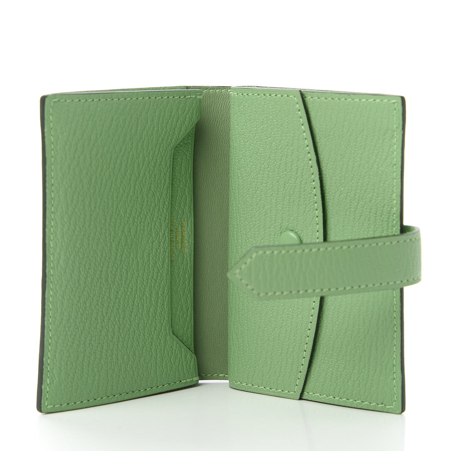 Chevre Mysore Mini Bearn Wallet Vert Criquet