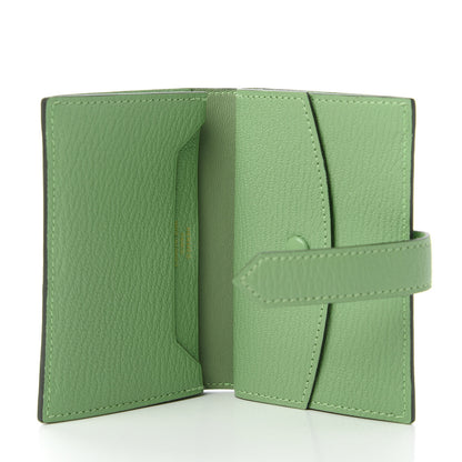 Hermes Chevre Mysore Mini Bearn Wallet Vert Criquet 5 of 11