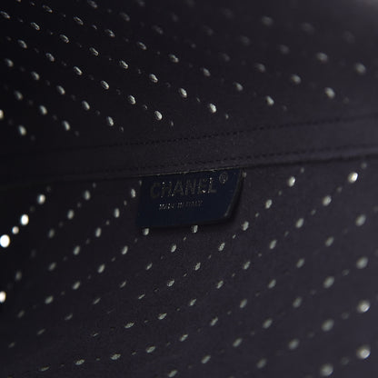Chanel Perforated Grained Calfskin Large Shopping Tote Green 8 of 10