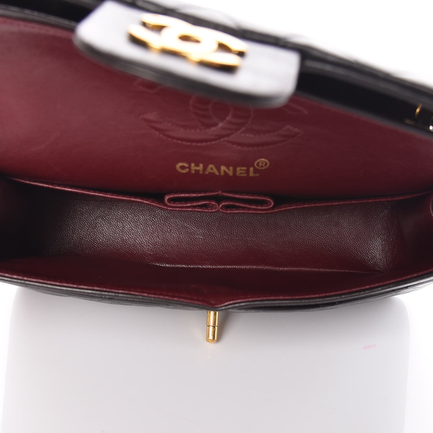 Chanel Lambskin Quilted Small Double Flap Black 8 of 16