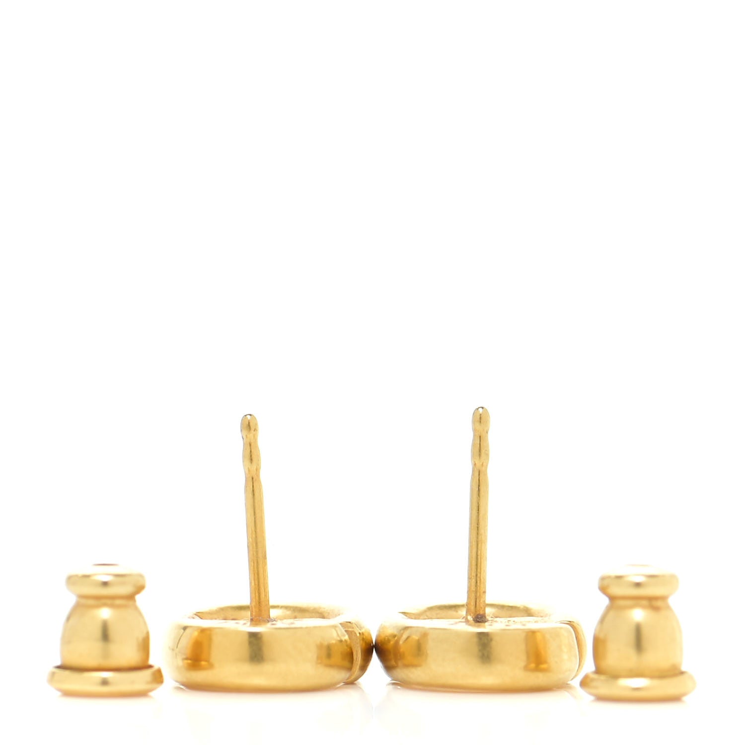 Christian Dior Metal Petit CD Stud Earrings Gold 3 of 6
