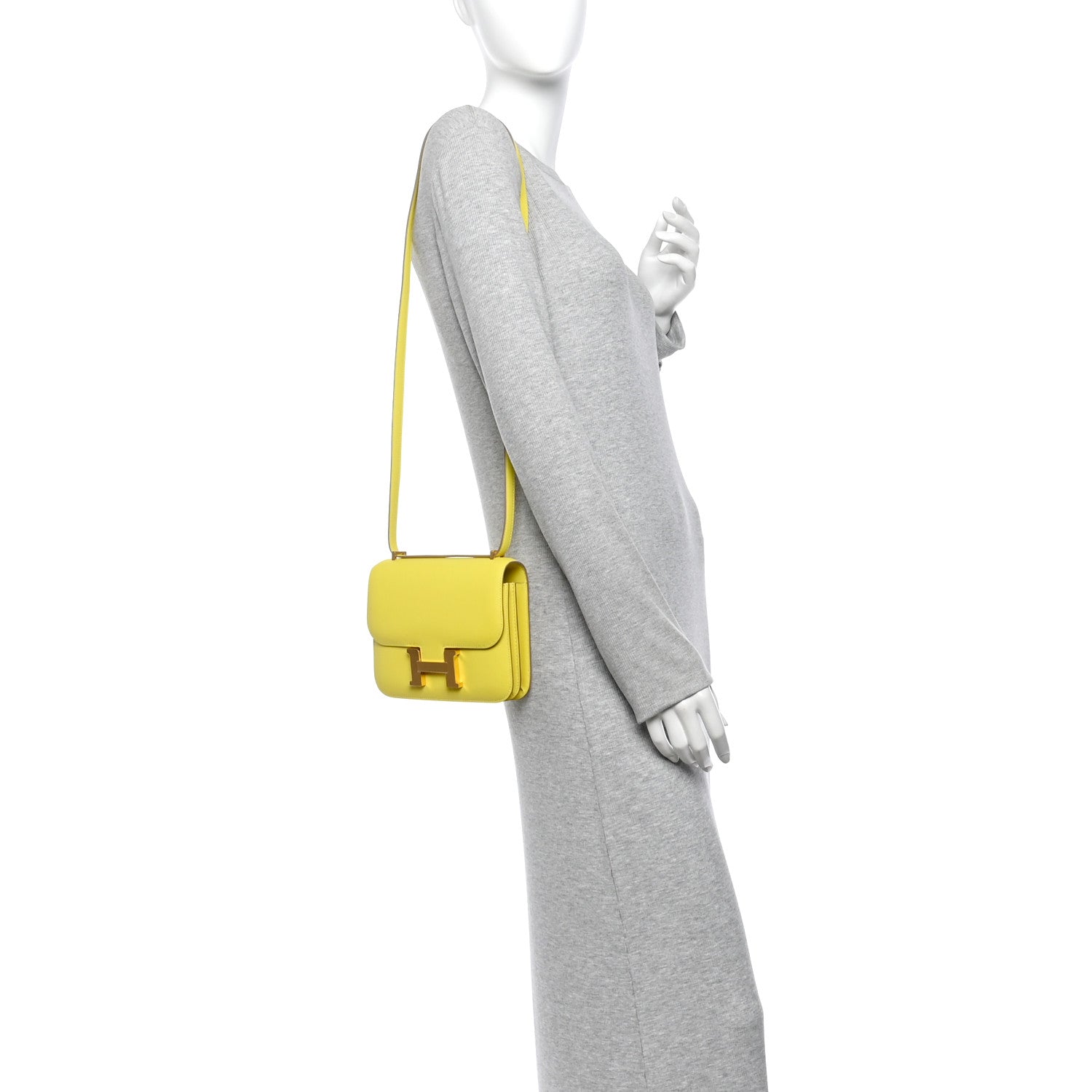 Hermes Swift Constance 18 Lime 2 of 11