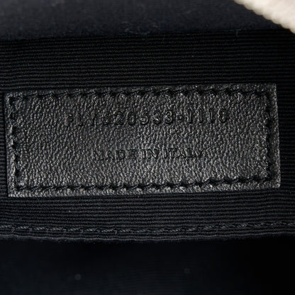 Saint Laurent Lambskin Suede Monogram Small Lou Camera Bag  Fog 7 of 10