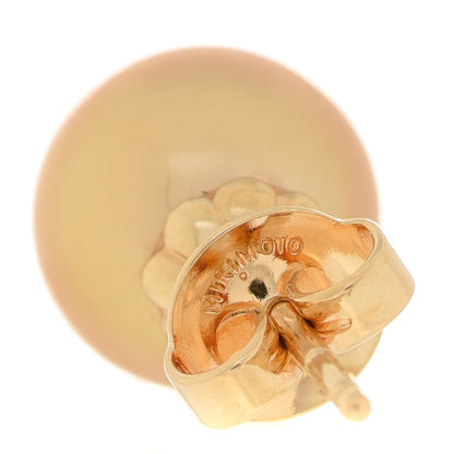 Mikimoto 18K Yellow Gold Golden South Sea Pearl 9mm Stud Earrings 4 of 5