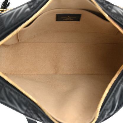 Louis Vuitton Lambskin Damier Quilt Troca MM Black 5 of 13