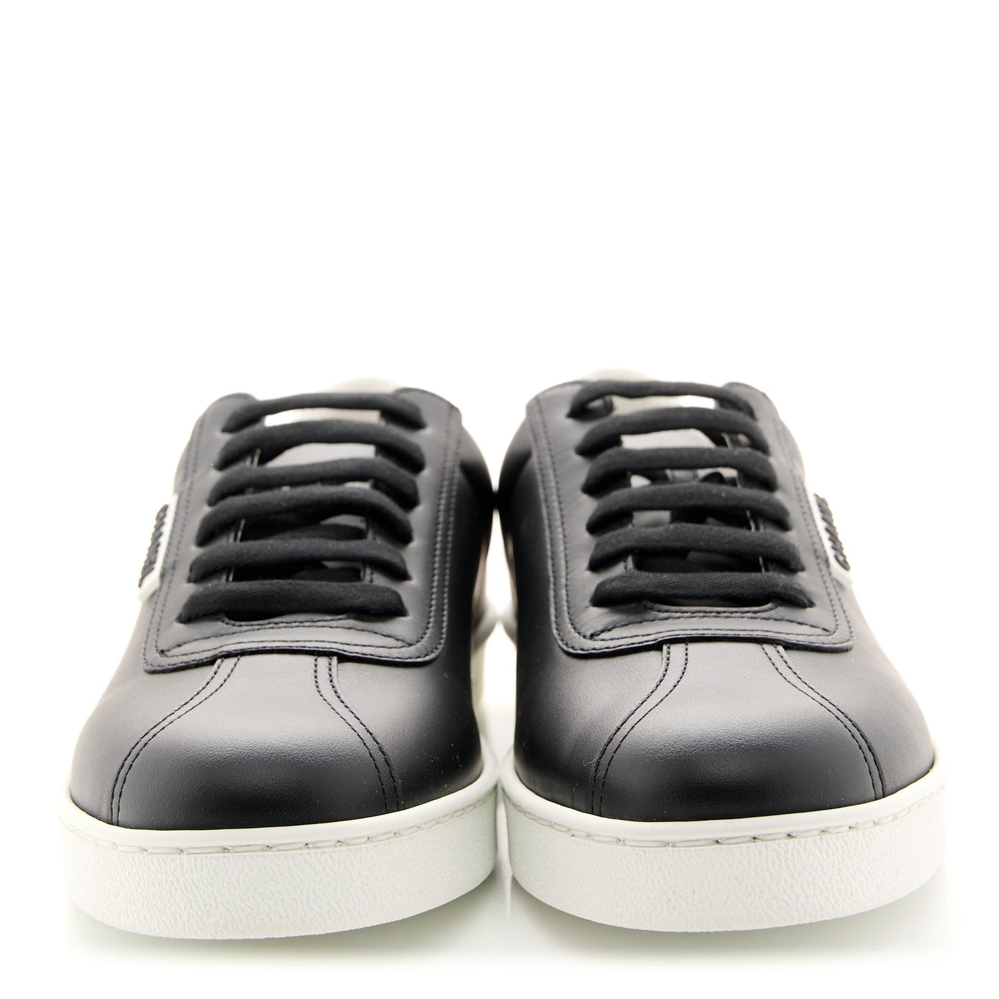 Calfskin CC Womens Sneakers 37.5 Black