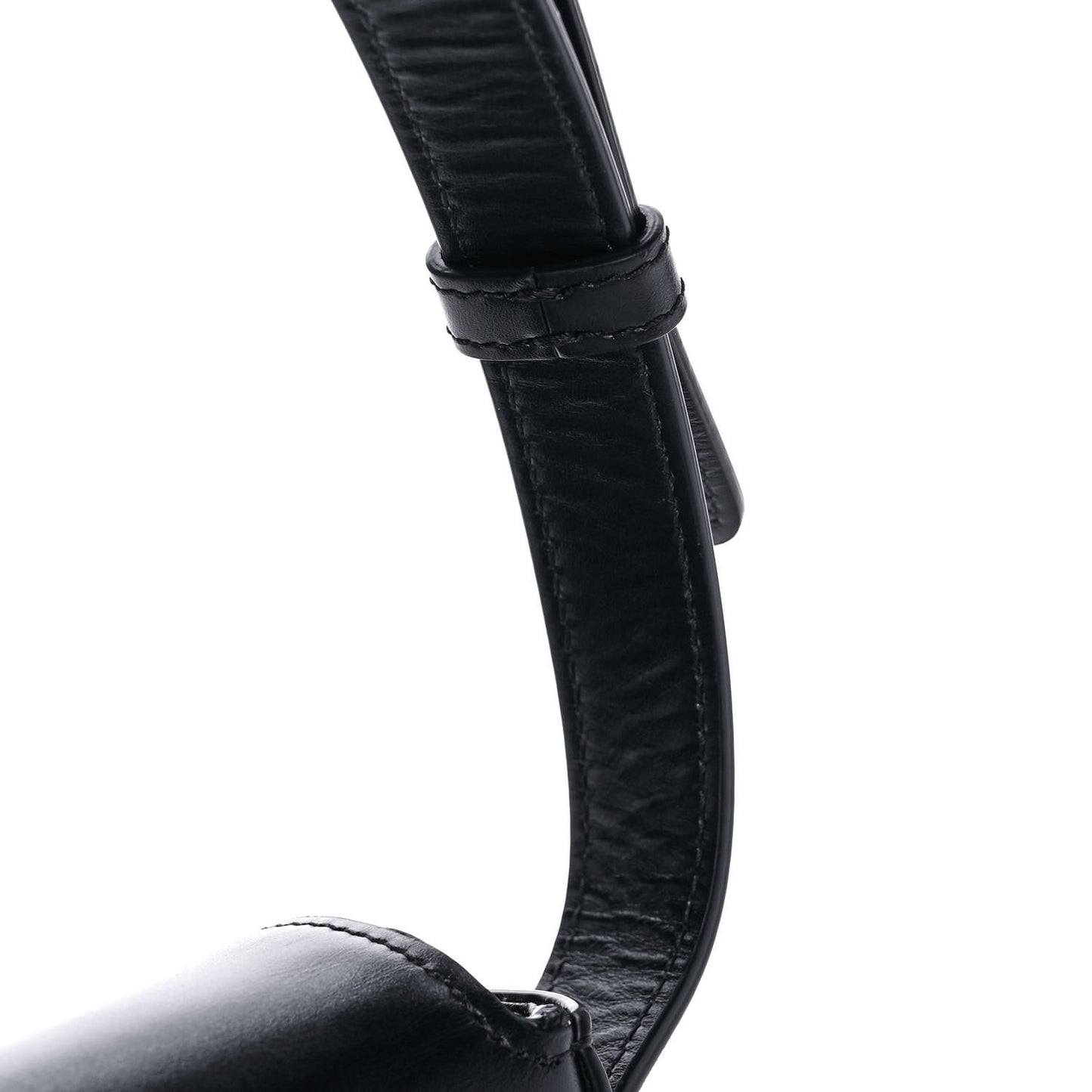 Shiny Calfskin Medium Maillon Triomphe Black