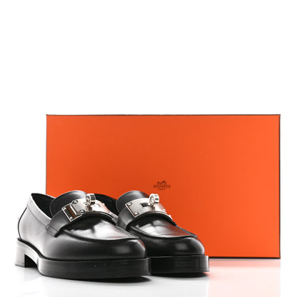 Hermes Calfskin Womens Hot Loafer 40 Black 10 of 10