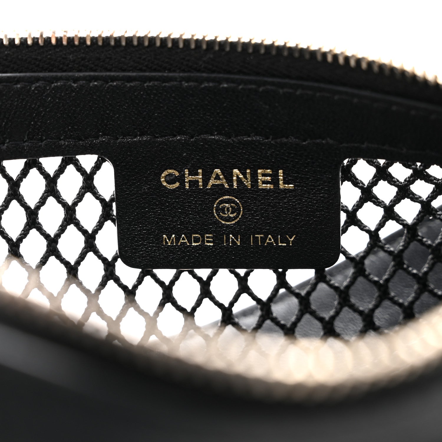 Chanel Mesh Shiny Lambskin Chain Hobo Black 7 of 13