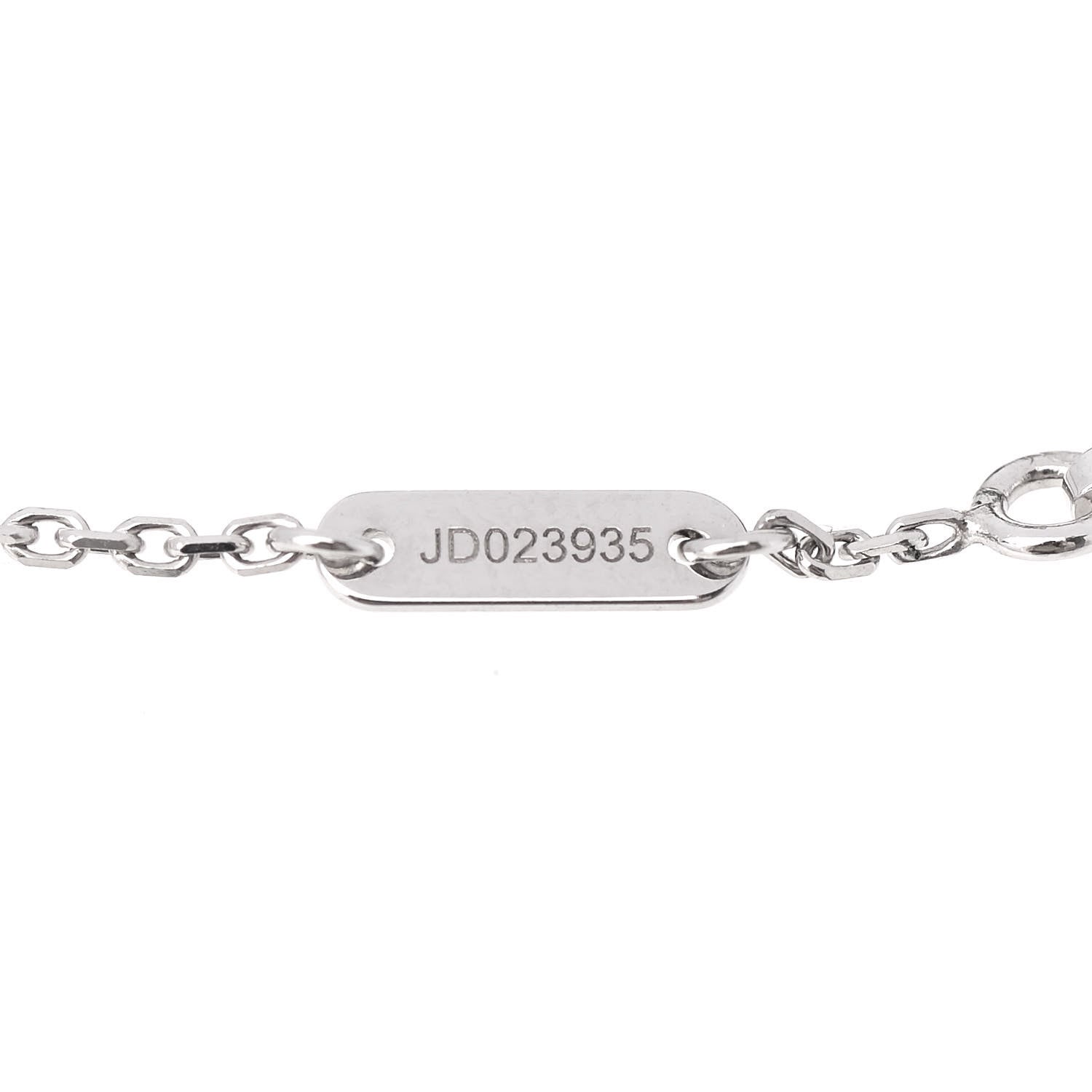 Van Cleef & Arpels 18K White Gold Diamond Mini Frivole Bracelet 4 of 6
