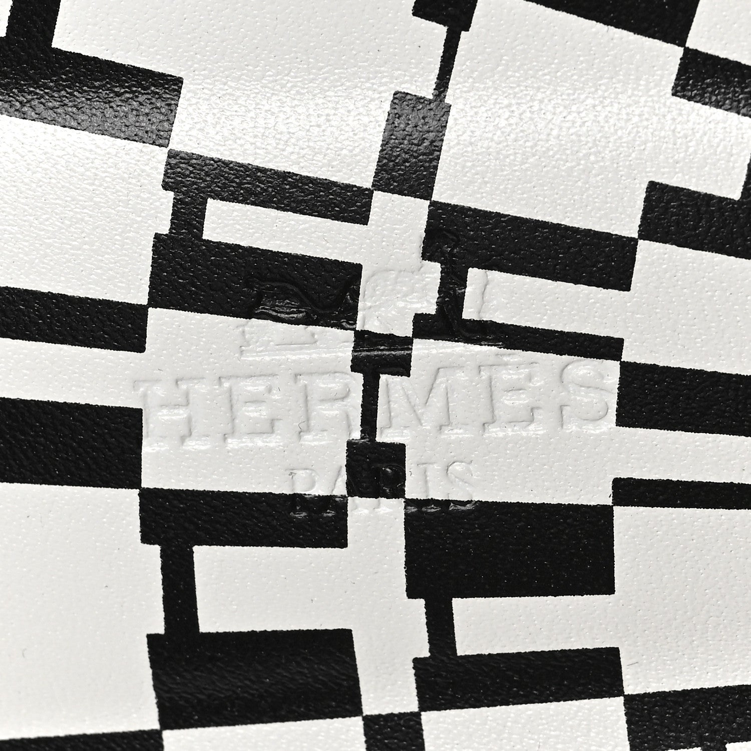 Hermes Calfskin Oran Sandals 40 Black White 5 of 7
