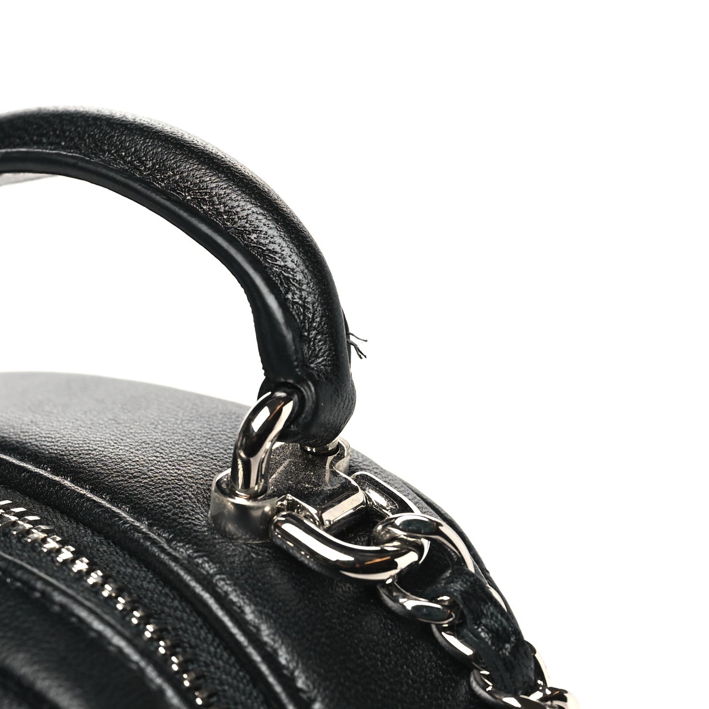 Lambskin Quilted CC Mini Classic Backpack Black