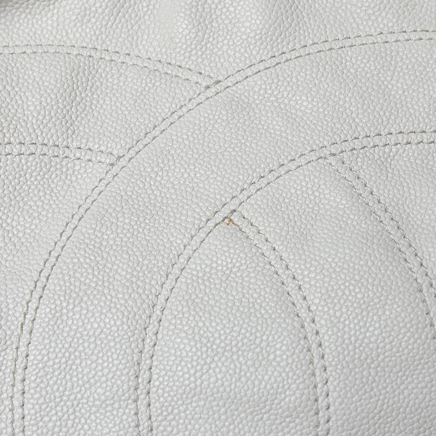 Chanel Distressed Caviar XL Coco Cabas White 10 of 16