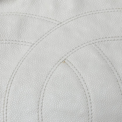 Chanel Distressed Caviar XL Coco Cabas White 10 of 16