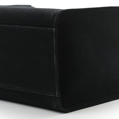 Versace Canvas Suppler Calfskin Cabas GV Signature Tote Black 10 of 10