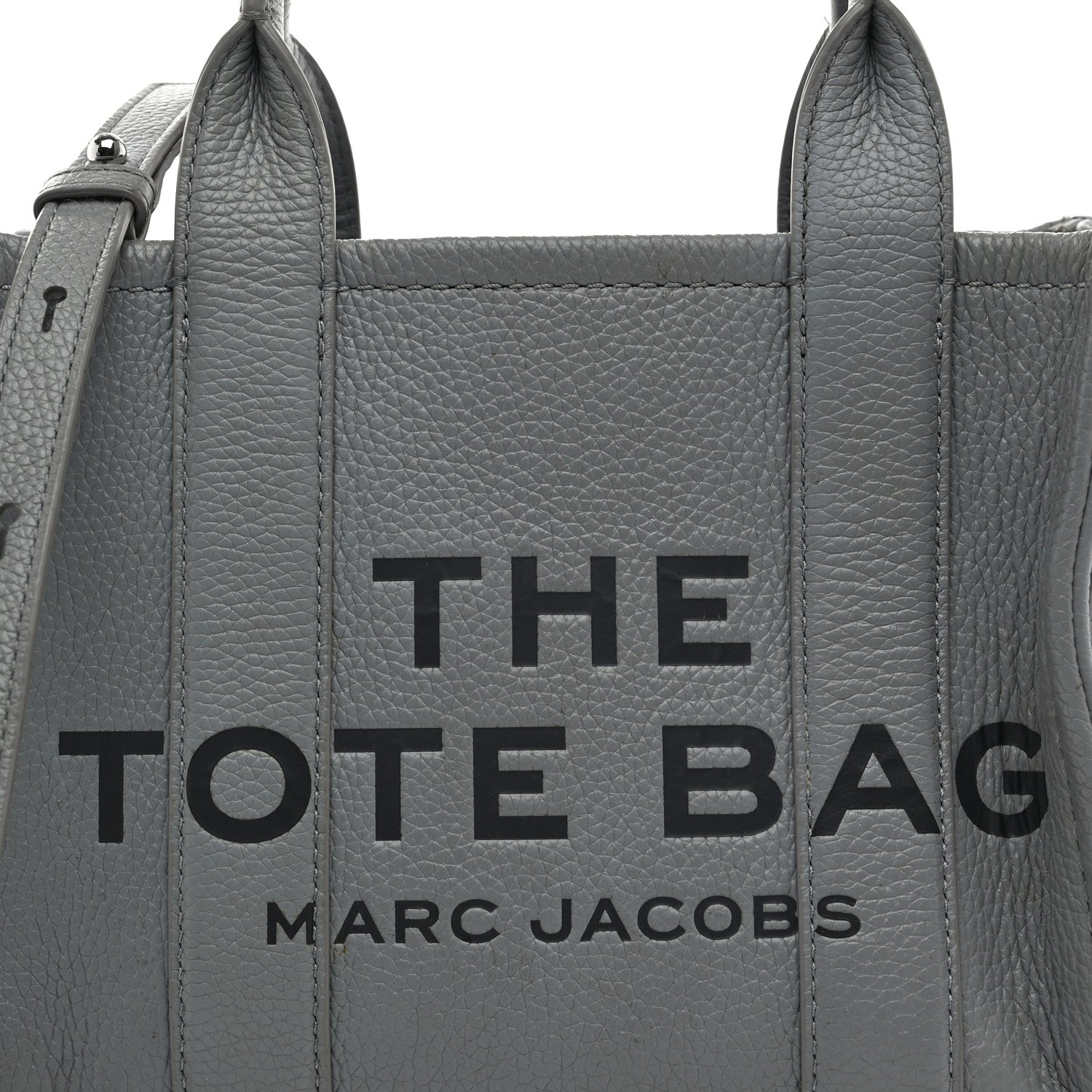 Marc Jacobs Grained Calfskin Small The Tote Bag Wolf Grey 1702566