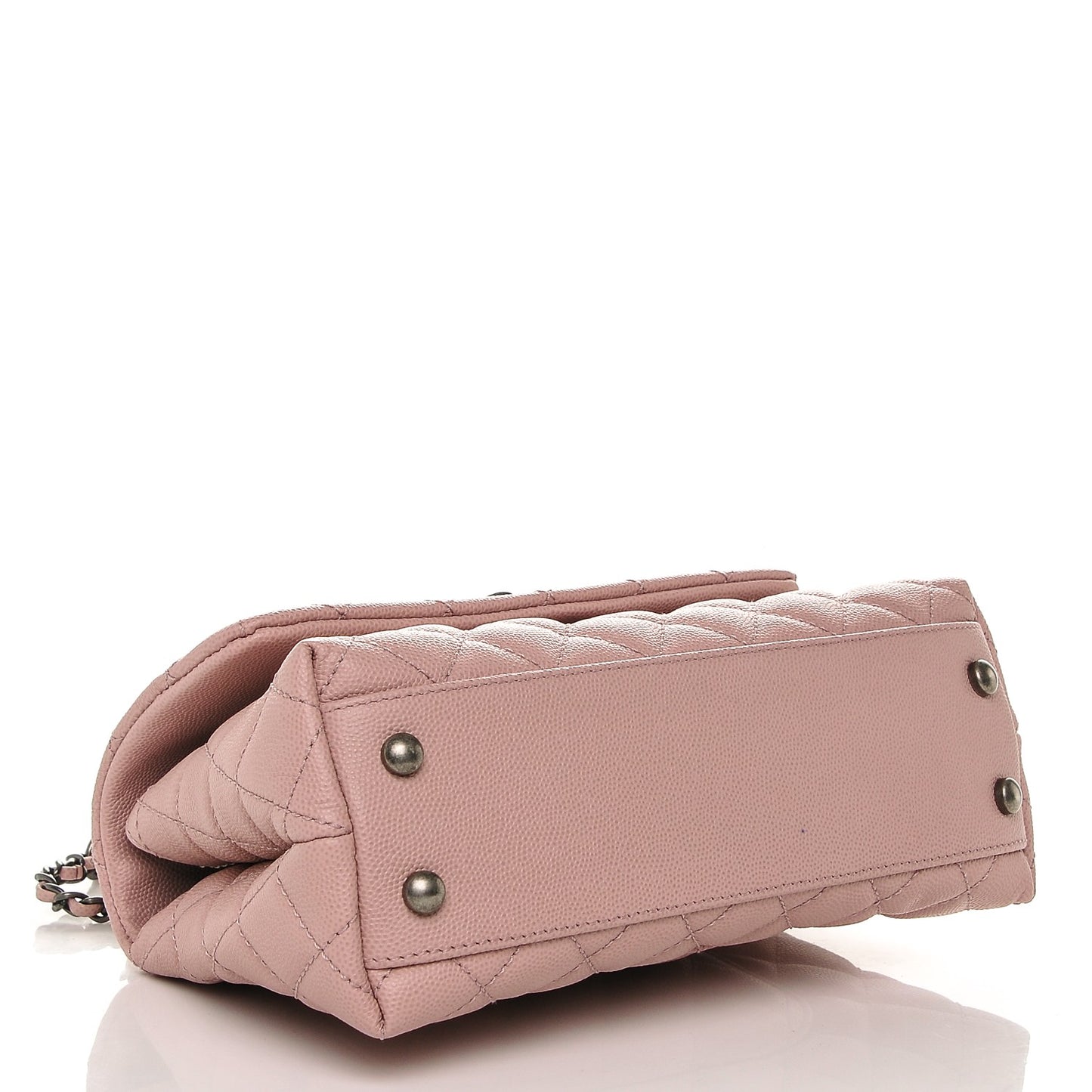 Caviar Quilted Mini Coco Handle Flap Pink