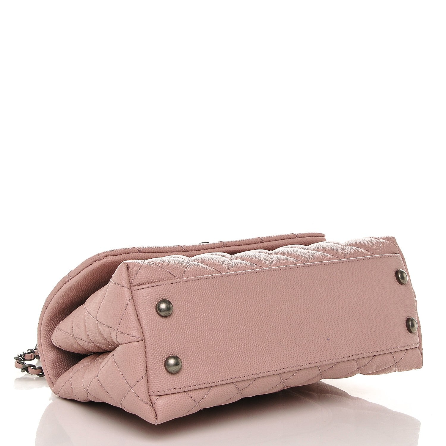 Chanel Caviar Quilted Mini Coco Handle Flap Pink 4 of 7