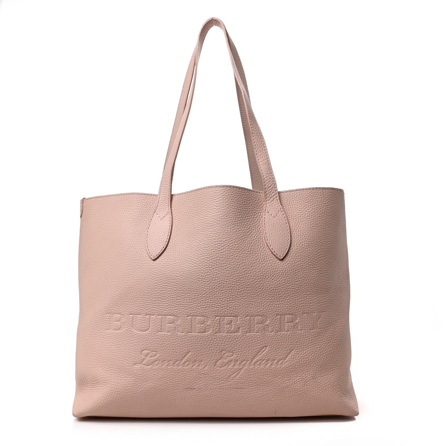 Burberry Grainy Calfskin Remington Tote Pale Ash Rose 1 of 8