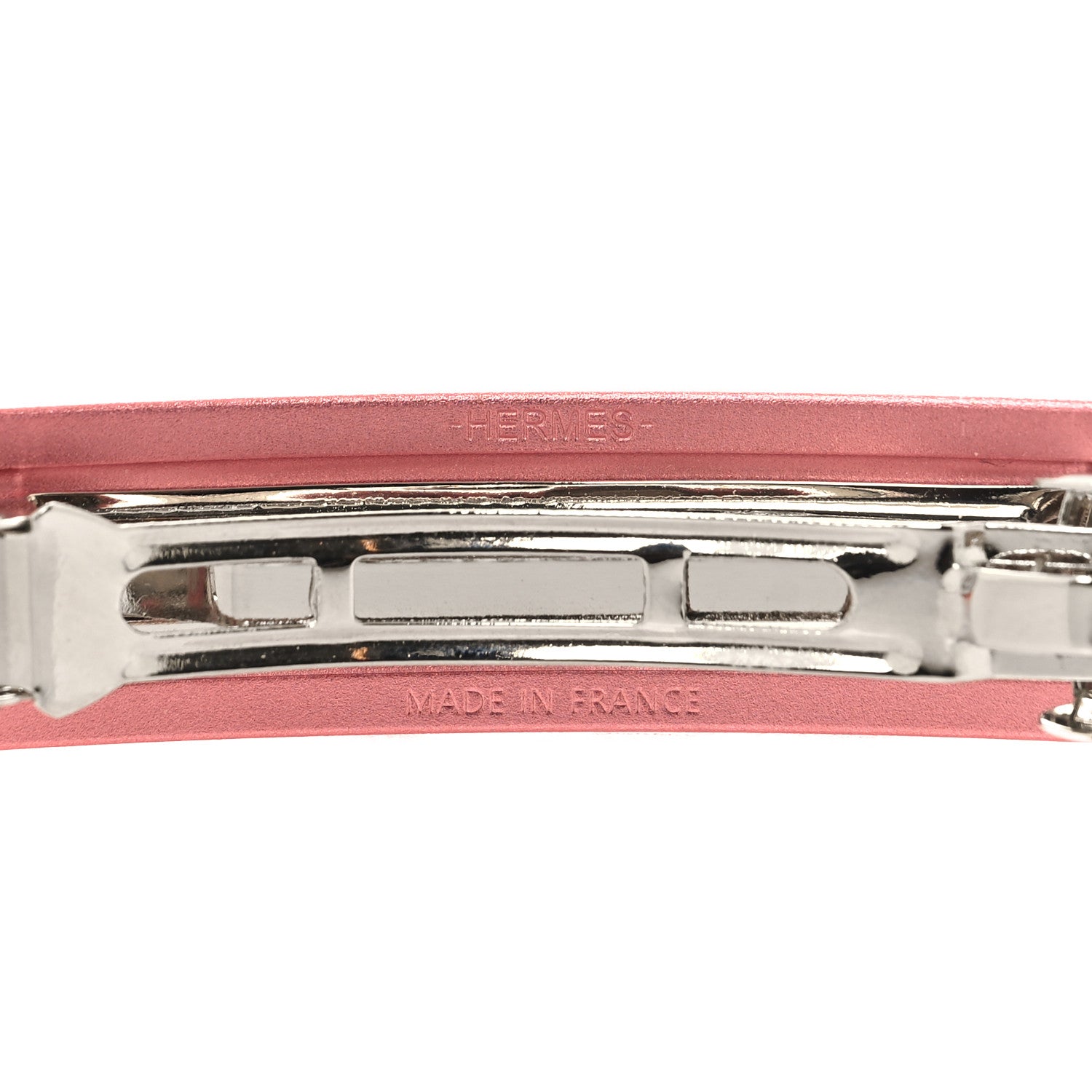 Hermes Aluminium Caprice Hair Clip Rose Casaque 3 of 4