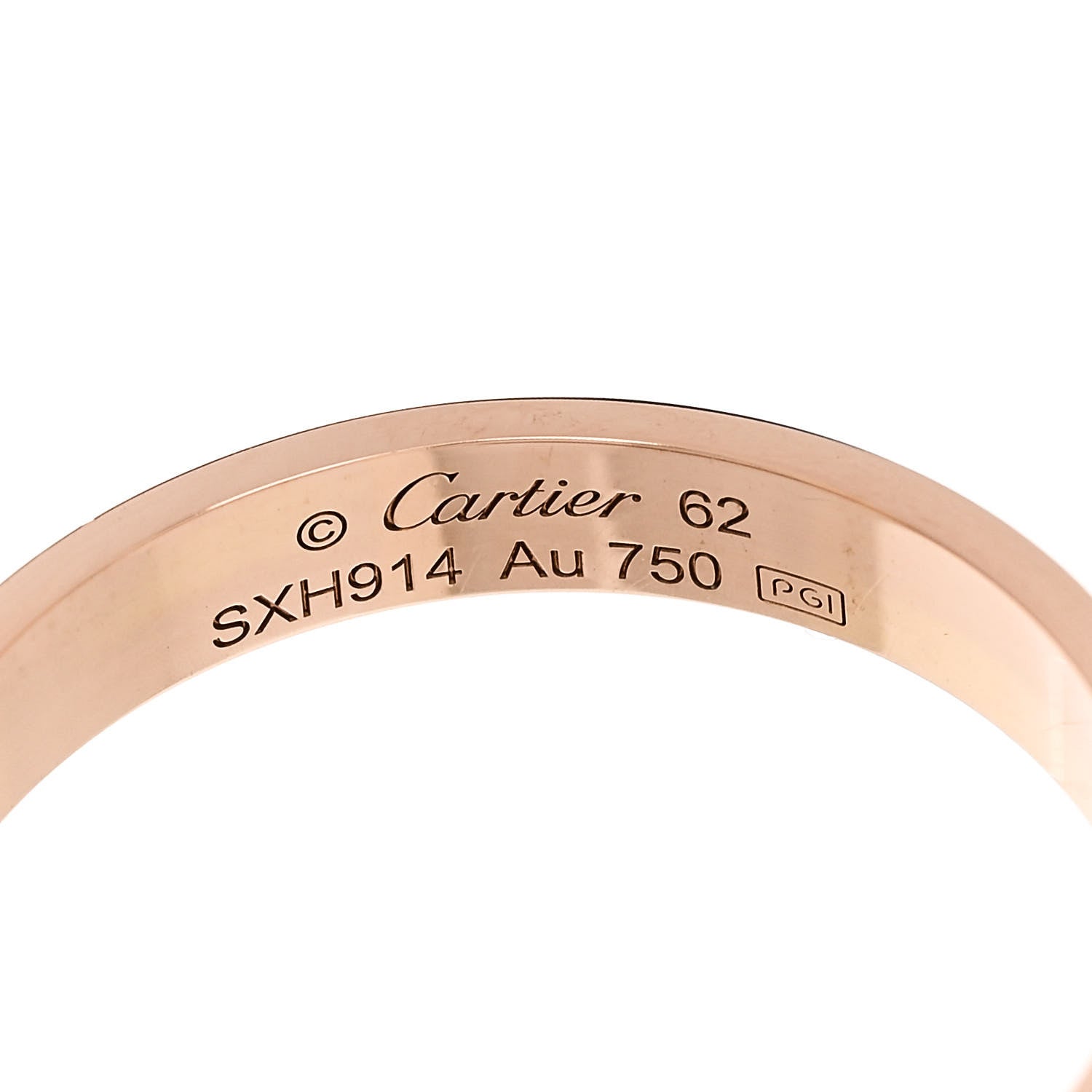 Cartier 18K Pink Gold 3.5mm LOVE Wedding Band Ring 62 10 4 of 4
