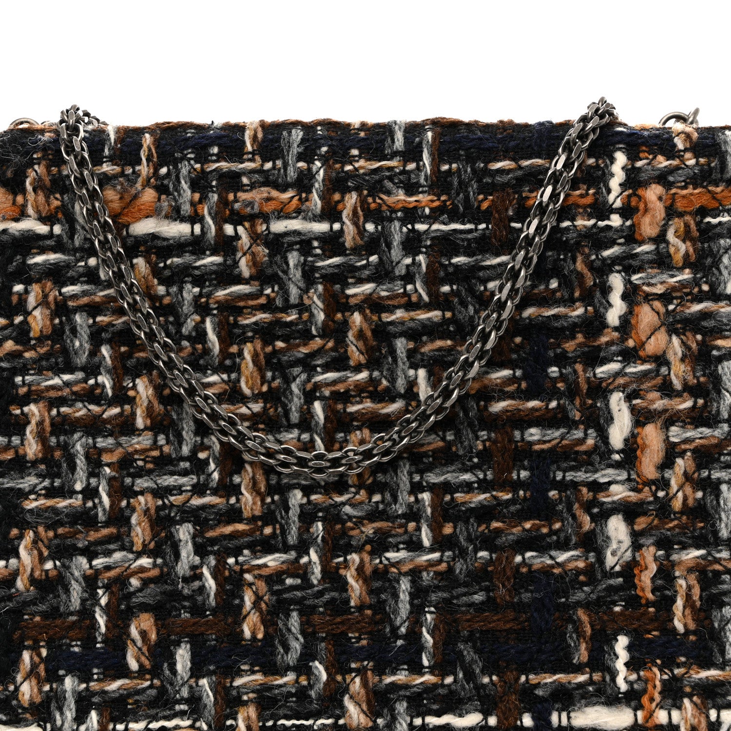 Chanel Tweed Kisslock Minaudiere Black Multicolor 8 of 12
