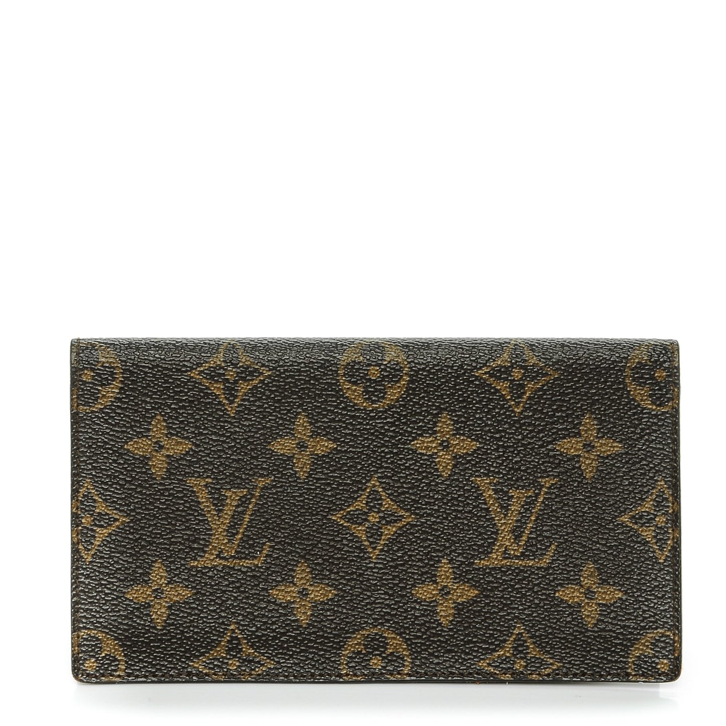 Monogram Simple Checkbook Holder Wallet