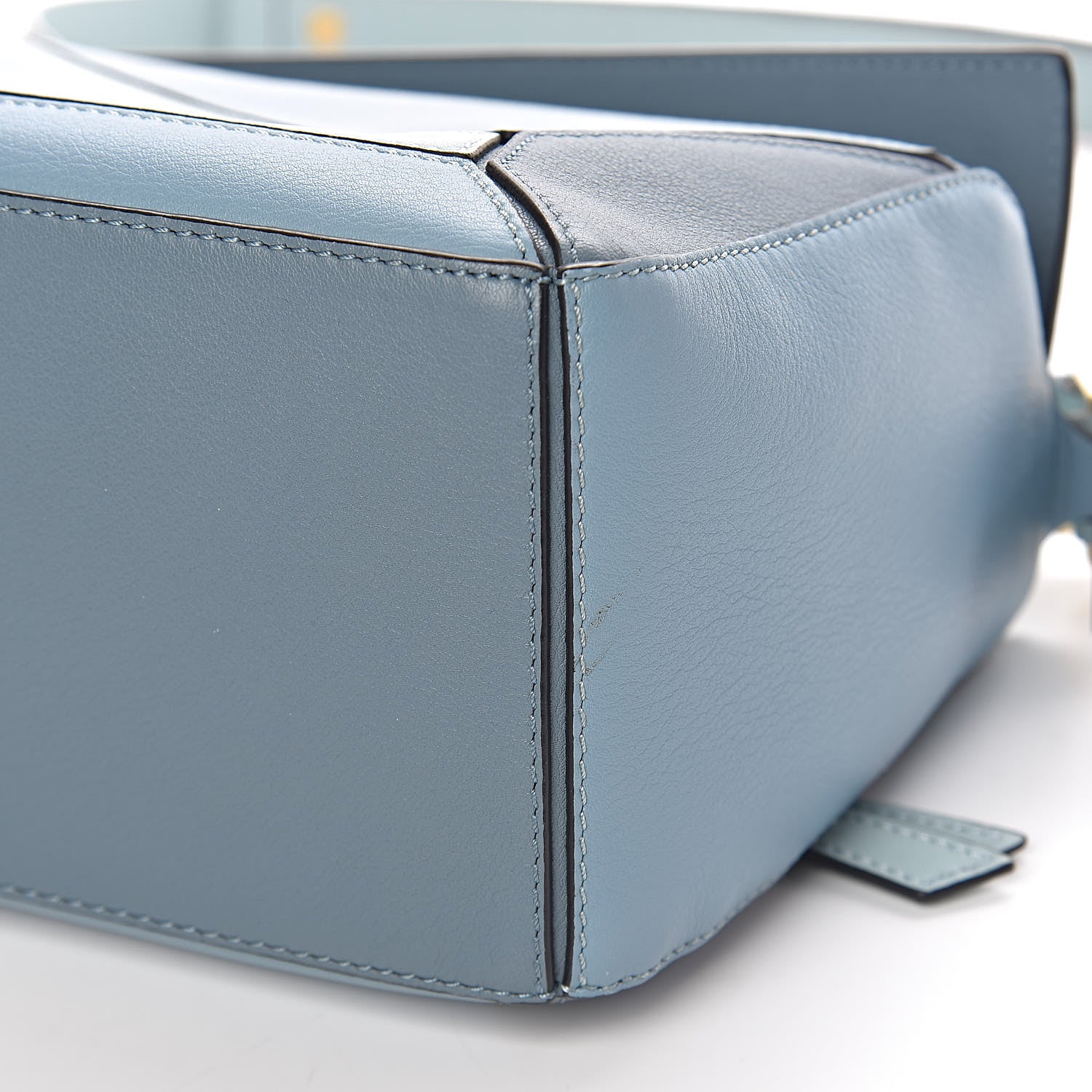Loewe Calfskin Small Puzzle Bag Aqua Light Blue Stone Blue 10 of 11