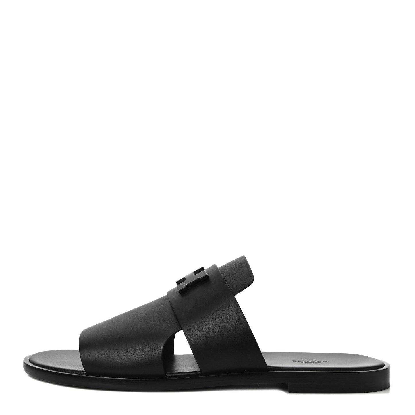 Calfskin Mens Arles Mules 46 Black
