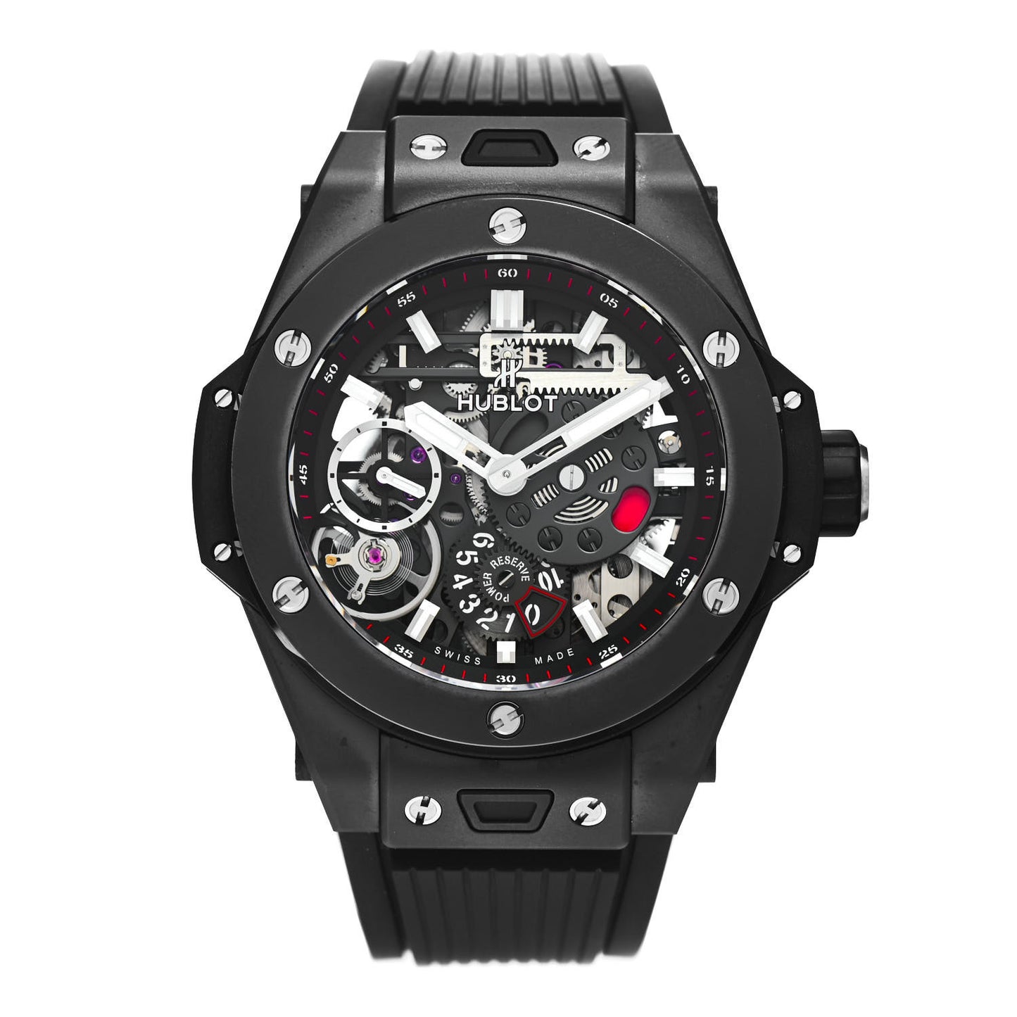 Ceramic Rubber 45mm Big Bang Meca-10 Black Magic Manual Winding Watch 414.CI.1123.RX
