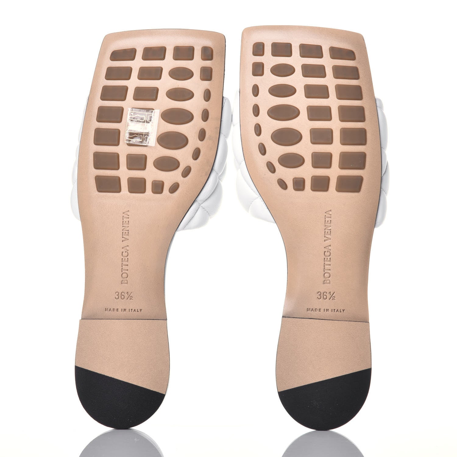 Bottega Veneta Nappa Matelasse Padded Flat Sandals 36.5 Optic White 5 of 8