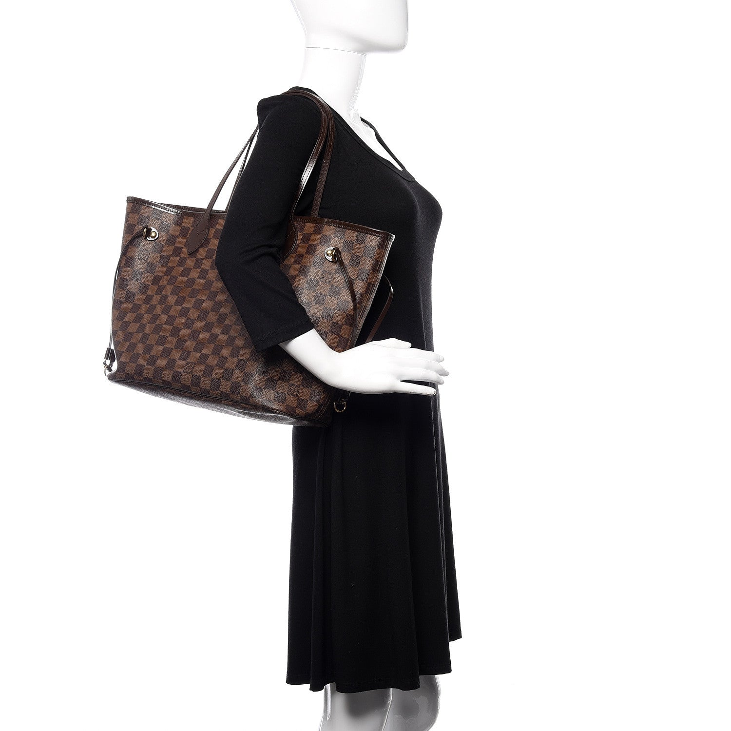 Louis Vuitton Damier Ebene Neverfull MM 2 of 10