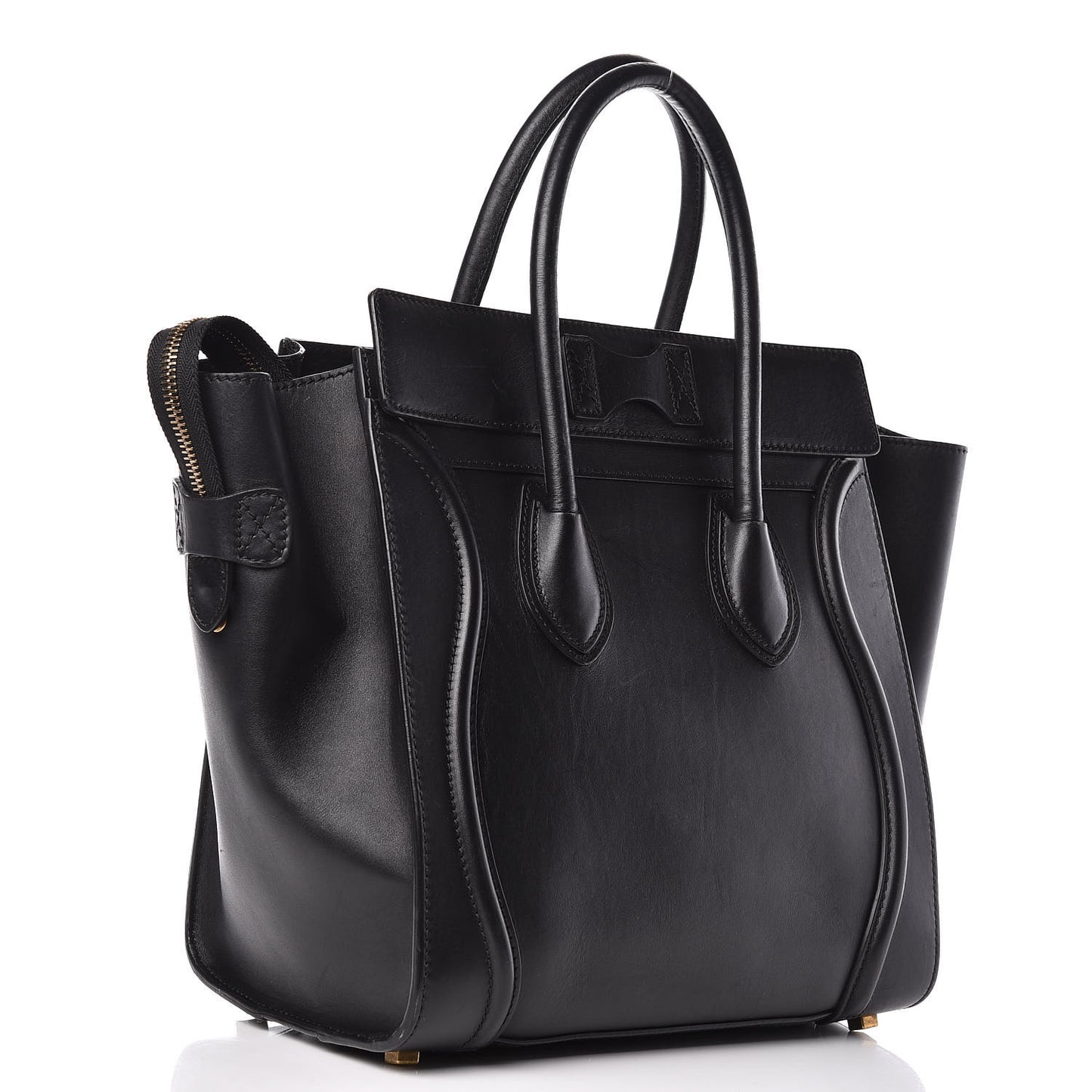 Smooth Calfskin Mini Luggage Black