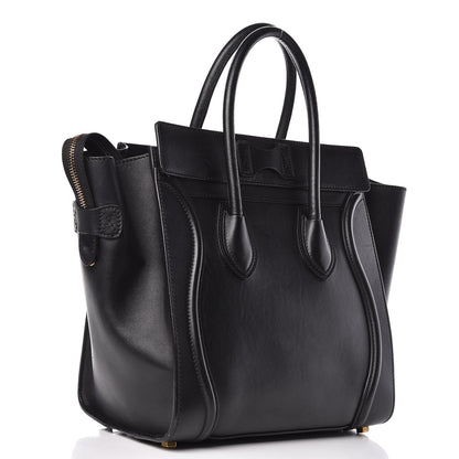 Celine Smooth Calfskin Mini Luggage Black 3 of 16
