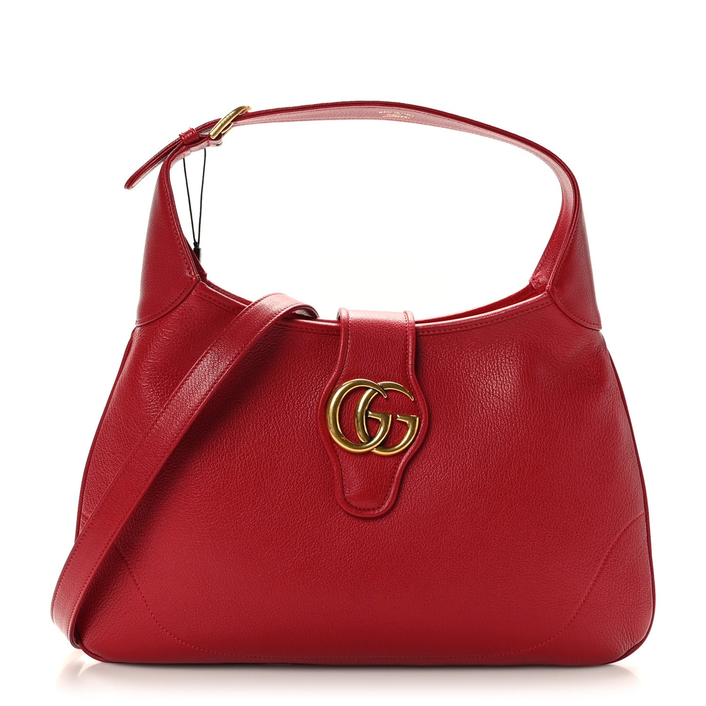 Goatskin Medium Aphrodite Shoulder Bag Hibiscus Red