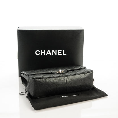 Chanel Caviar Quilted Jumbo Single Flap Black 5 of 9